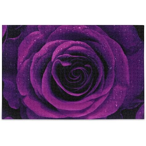 Dreamtimes 500 Pieces Beauty Rose Purple Jigsaw Puzzles, 500 Piece ...