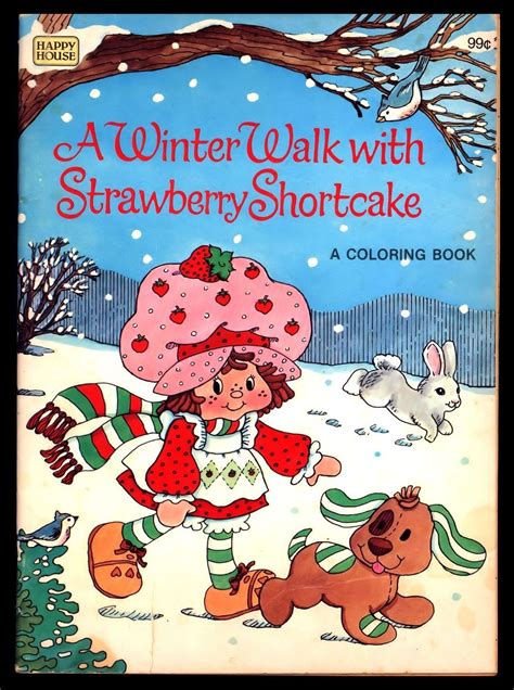 Vintage 1980's Toy, Strawberry Shortcake Coloring Book Strawberry Shortcake Cartoon, Vintage ...