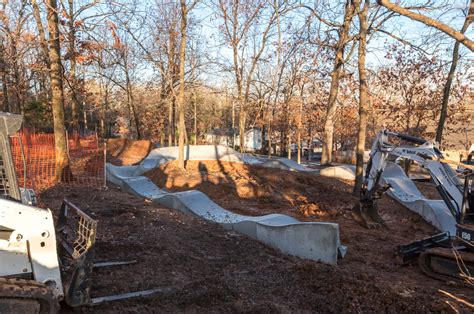 Pump track construction begins at Gregory Park - Fayetteville Flyer