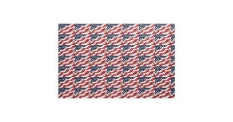 American Flag Fabric | Zazzle