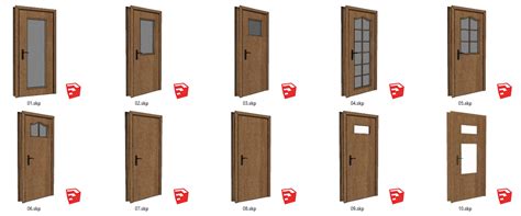 1. Doors Collection Free Sketchup Models