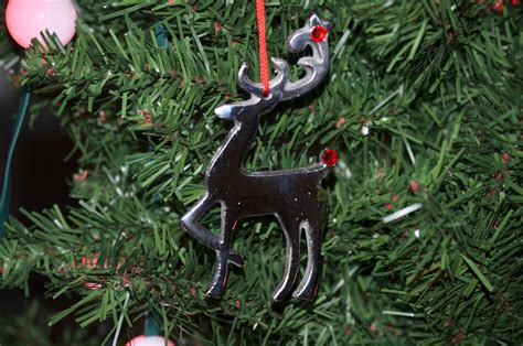 Reindeer Christmas Ornament Set of 4