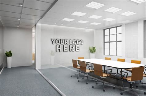 Office Indoor LOGO Mockup PSD - Free PSD Mockups | PsFiles