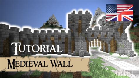 Minecraft Tutorial: Medieval WALL (English) - YouTube