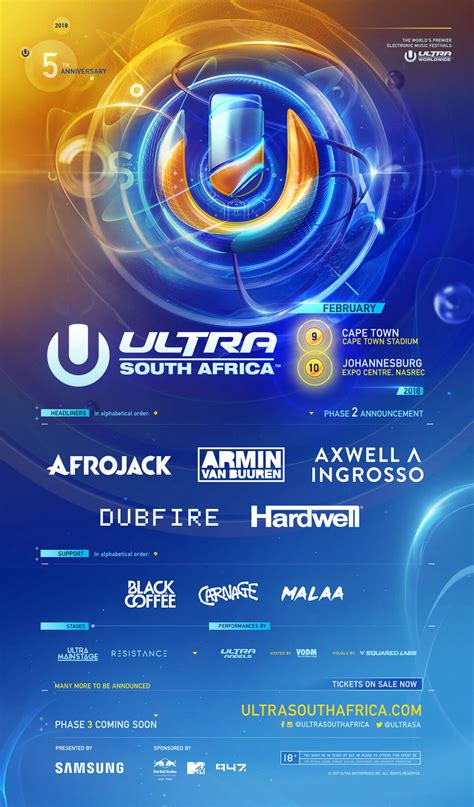 ULTRA South Africa Releases Phase Two Lineup Ahead of 5th Anniversary - Ultra Beach Costa del ...