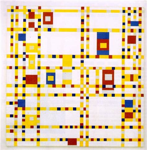 Broadway Boogie Woogie, 1942 - 1943 - Piet Mondrian - WikiArt.org