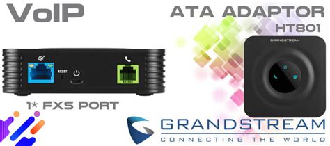 Grandstream HT801 Analog VoIP ATA Adaptor-1 FXS Port &1 SIP Account