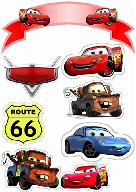 Cars: Free Printable Cake Toppers. | Oh My Fiesta! in english