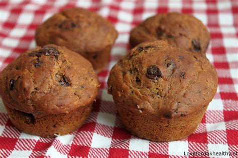 Bananenbrood muffins met chocolade | Love to cook healthy