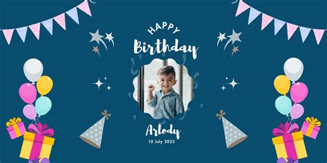 Free Custom Printable Birthday Banner Templates Canva