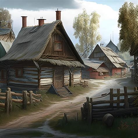 Russian village by Pickgameru on DeviantArt