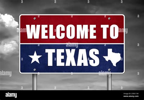 Welcome texas sign hi-res stock photography and images - Alamy