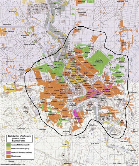 Baghdad Map - Iraq