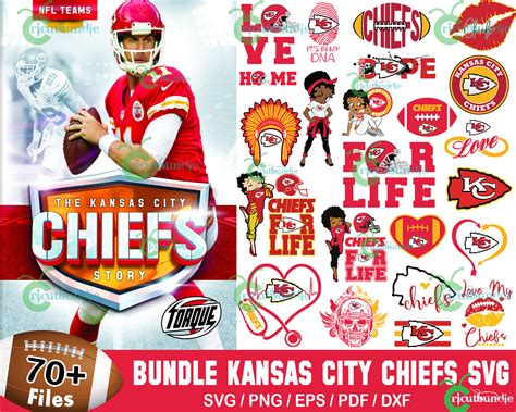 70 Kansas City Chiefs Football Svg Bundle - free svg files for cricut