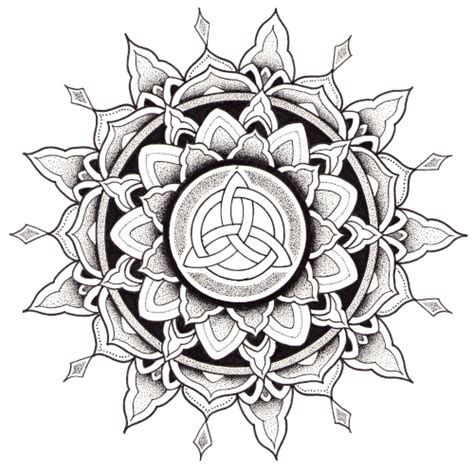 Celtic knot mandala | Mandala tattoo design, Sacred geometry tattoo ...