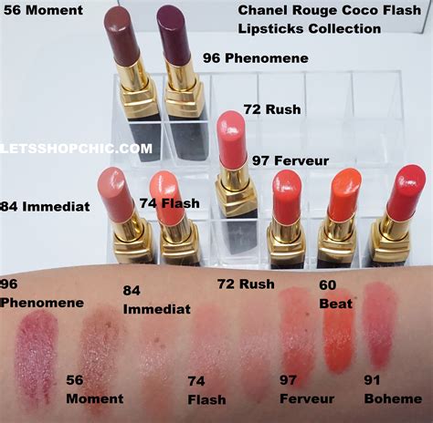 My Chanel Rouge Coco Flash Lipsticks Collection | Lipstick collection ...