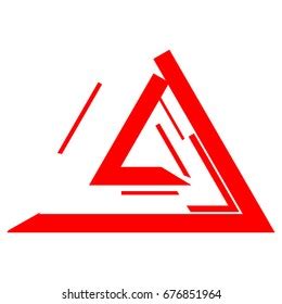 Triangle Sign Logo Emblem Stock Vector (Royalty Free) 676851964 | Shutterstock