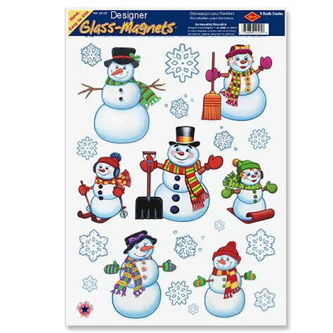 Snowman/Snowflake Window Clings - PartyBell.com