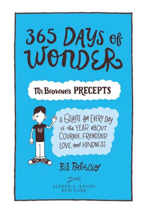 365 Days of Wonder: Mr. Browne's Precepts by R. J. Palacio: 9780399559181 | Brightly Shop