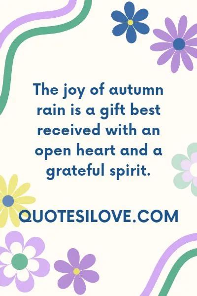 Autumn Rain Quotes - Quotes I Love