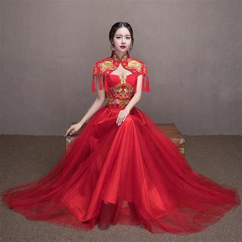 Chinese Red Traditional Dress Wedding / Children Princess Dresses Girl ...