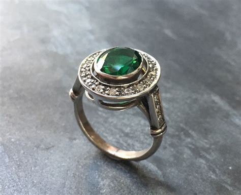 Emerald Ring Antique Ring Vintage Ring Antique Emerald - Etsy