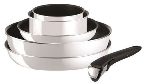 Tefal Ingenio White 6 Piece Set (22cm/28cm Frying Pans, 28cm Wok, 16cm ...