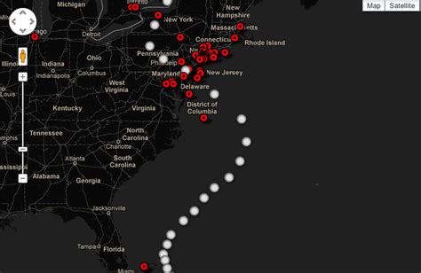 The Guardian's Sandy Incidents Map - Features - Source: An OpenNews project