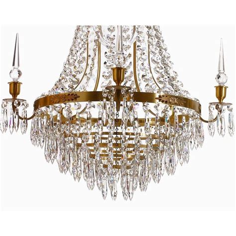 Large Brass Bathroom Chandelier | Chairish