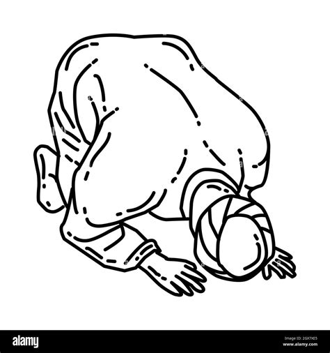 Prostration in prayer Stock Vector Images - Alamy