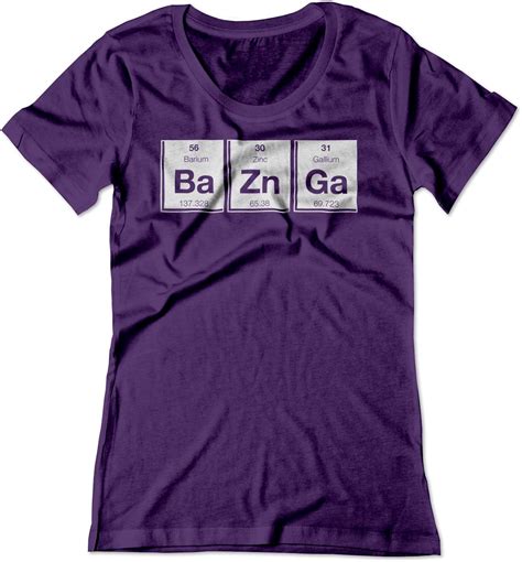 S Bazinga Periodic Table Big Bang Theory Sheldon Cooper Shirt | Stellanovelty