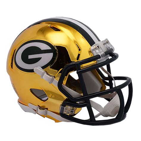 Riddell Green Bay Packers Chrome Alternate Speed Mini Football Helmet