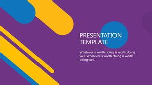 Purple Fashion PowerPoint Template Download