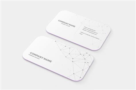 Rounded Corner Business Card Mockup | Mockupnest