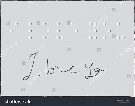 Love You Braille Stock Vector (Royalty Free) 117198910 | Shutterstock