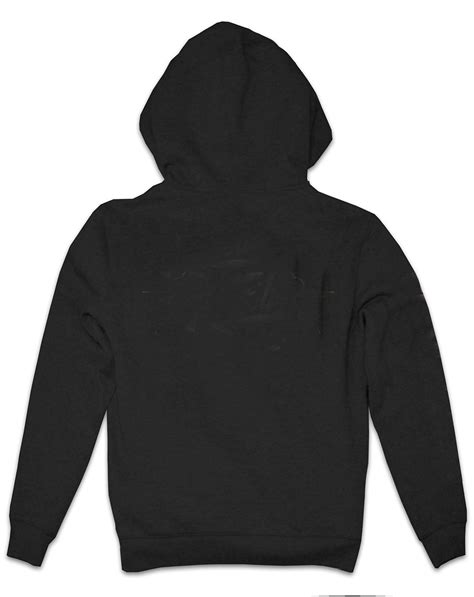 Fungolia Big Hood Fleece Zip-Up Hoodie - Plain (Black) - FUNGOLIA