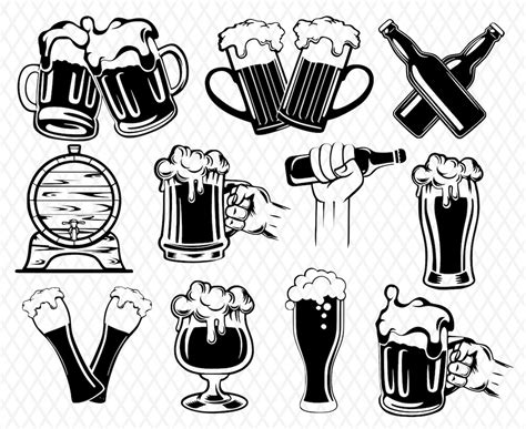 Beer Svg Beer Png Beer Mug Svg Beer Glass Svg Beer Bottle Svg Beer Svg ...