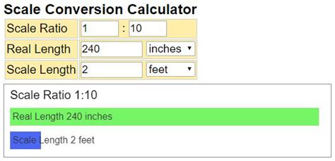 Scale Converter - calculate the real length and scale length