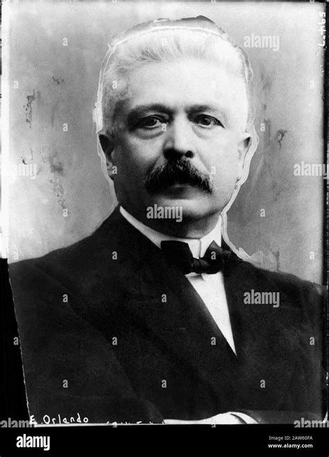 1918 , ITALY : The italian politician VITTORIO EMANUELE ORLANDO ( 1860 - 1952 ) , famous wartime ...