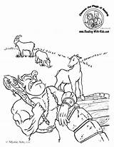 Three Billy Goats Gruff Coloring Pages At GetColoringscom  Free sketch template