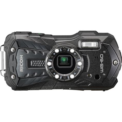 Ricoh WG-60 Digital Camera (Black) 03827 B&H Photo Video