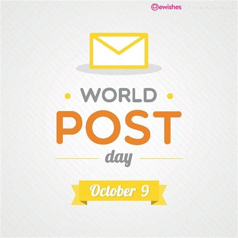 World Post Day 2024 Quotes, Poster, Wishes, Images and Theme - We Wishes