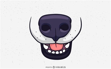 Dog Snout Illustration Design Vector Download