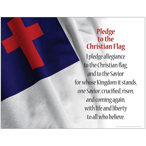 Pledge to the Christian Flag Chart - BCPLL1034SCH | Barker Creek ...