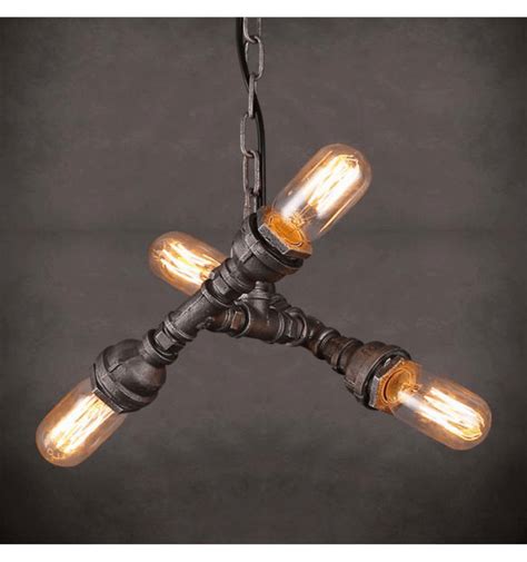 Industrial Pendant Light 3 Lights Pipes Design - Lyna | KosiLight.uk | Industrial pendant lights ...