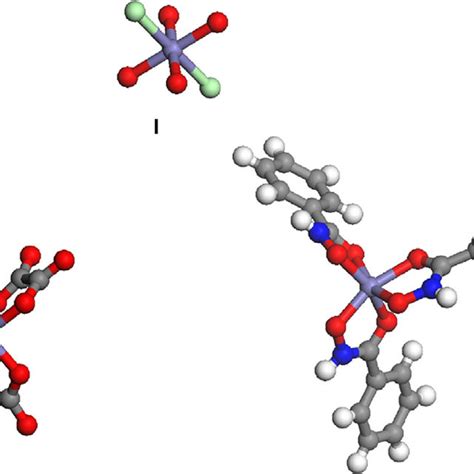 Three-dimensional molecular structure of iron chloride (FeCl3·6H2O ...