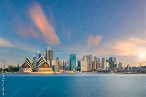 Downtown Sydney skyline in Australia from top view Stock Photo | Adobe ...