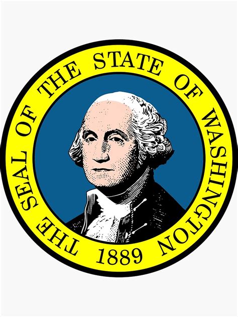 "Flag of Washington State" Sticker by pdgraphics | Redbubble