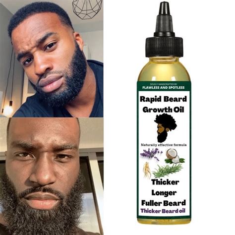 Instant Beard Growth Oil Men Beard Oil Thicker and Longer - Etsy