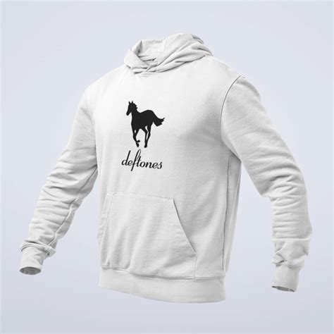 Deftones Hoodie, Deftones Band Logo White Hoodie, Alternative Metal ...